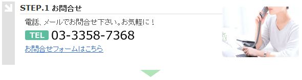 STEP.1 お問合せ